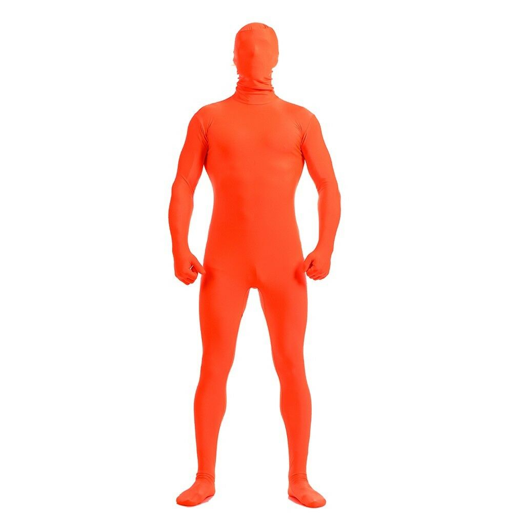 DH Zentai Suit Men's Spandex Halloween Full Body Face Covered Costume